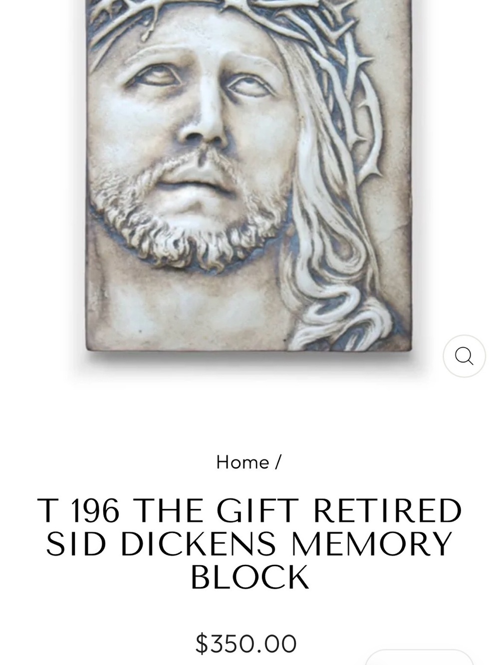 T 196 THE GIFT RETIRED SID DICKENS MEMORY BLOCK SIGNED - Picture 5 of 5